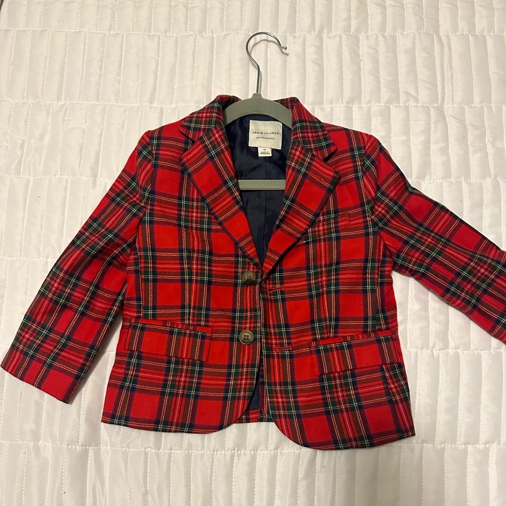 Janie & Jack Plaid blazer